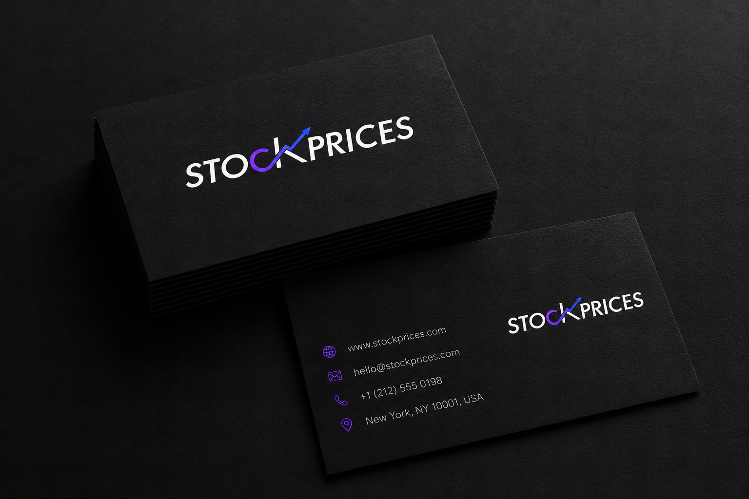 StockPrices business cards