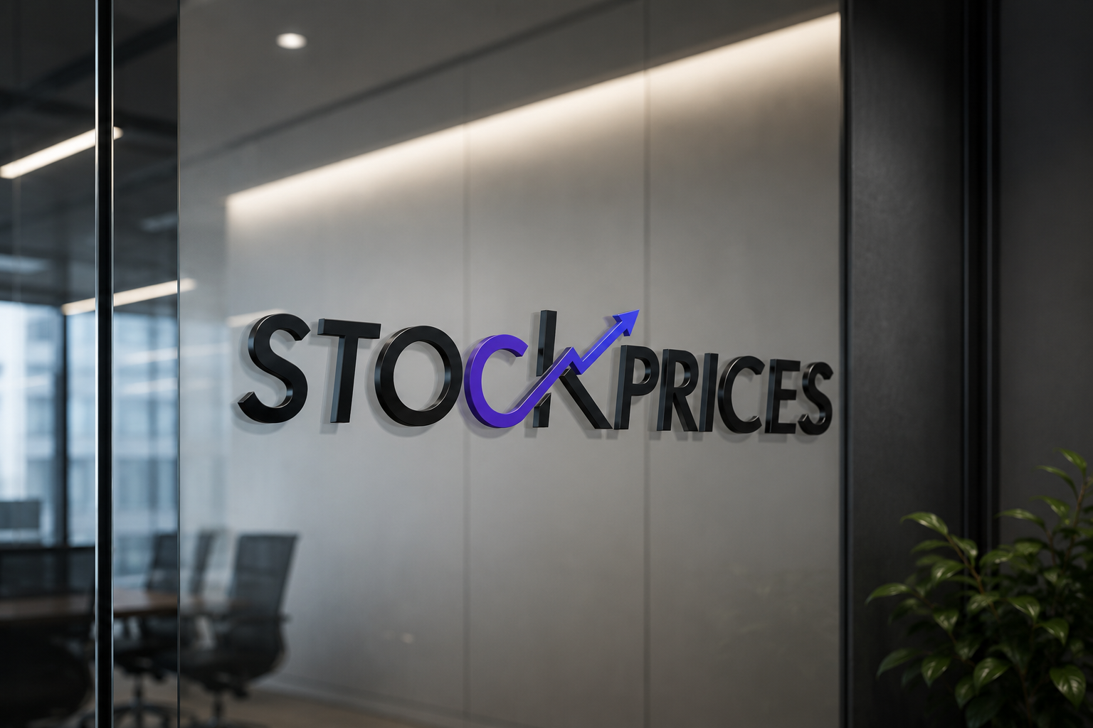 StockPrices office signage